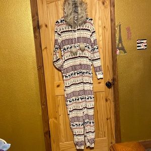 Winter onesie nightgown